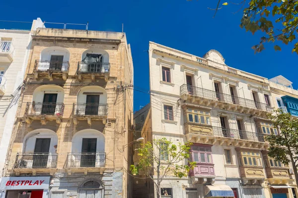 Birgu, Malta, 22 Mayıs 2022: Birgu 'daki eski bir bina, Malta' nın üç şehrinden biri.