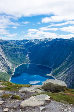 Ringedalsvatnet Gölü, Trolltunga Yürüyüşü, Norveç