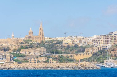 Gozo adasının deniz manzarası, Malta