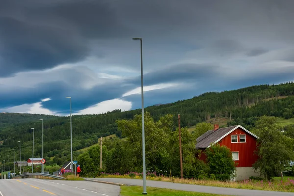 Majestic Nube Lenticolare Norvegia — Foto Stock