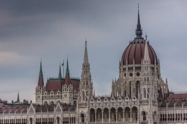 Macaristan Budapeşte şehir merkezinin görünümü