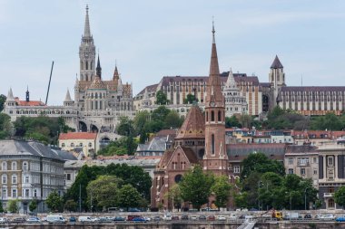 Macaristan Budapeşte şehir merkezinin görünümü