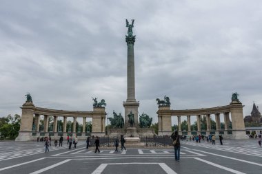 Macaristan Budapeşte şehir merkezinin görünümü