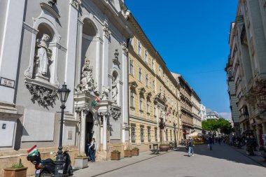 Macaristan Budapeşte şehir merkezinin görünümü