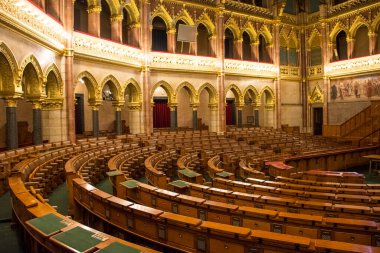 Budapeşte 'deki Macar Parlamentosu' nun İçi
