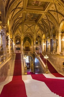 Budapeşte 'deki Macar Parlamentosu' nun İçi