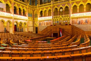 Macaristan Budapeşte şehir merkezinin görünümü