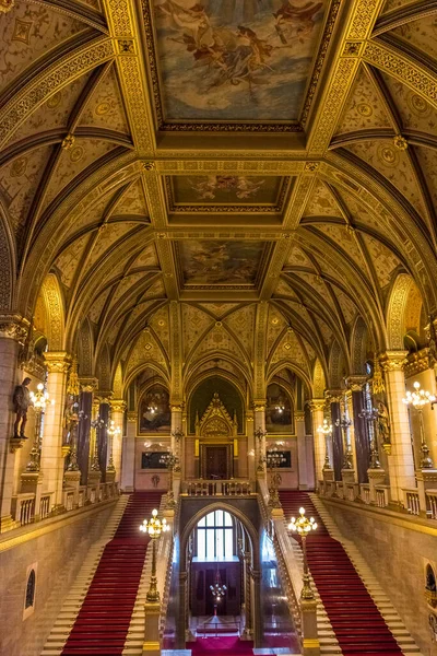 Interior Del Parlamento Húngaro Budapest —  Fotos de Stock