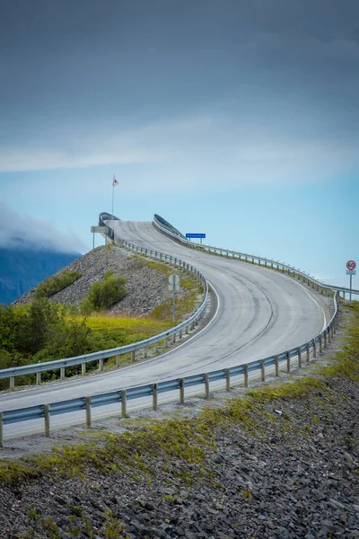 Atlanterhavsveien Atlantic Road Ocean Norway — Foto Stock
