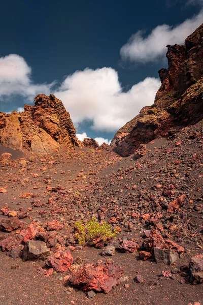 Interior Crater Cuervo Volcano Lanzarote Canary Islands Spain — Stock Fotó