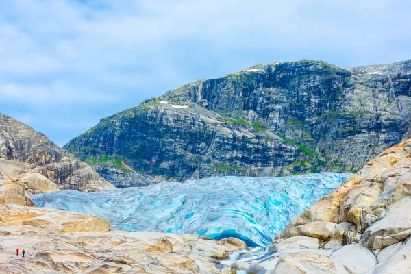 Nigardsbreen Glacier Beautiful Blue Melting Glacier Jostedalen National Park Norway — 스톡 사진