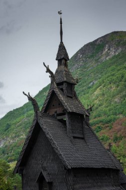 The ancient wooden church of Borgund, Norway