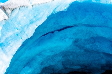 The Nigardsbreen Glacier, beautiful blue melting glacier in the Jostedalen National Park, Norway