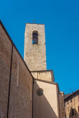 Ancient medieval tower in the town center of San Gimignano, Tuscany, Italy