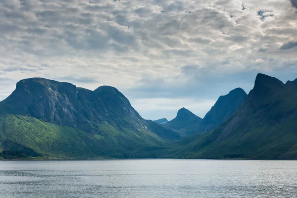 Paesaggio Del Fiordo Senja Norvegia — Foto Stock