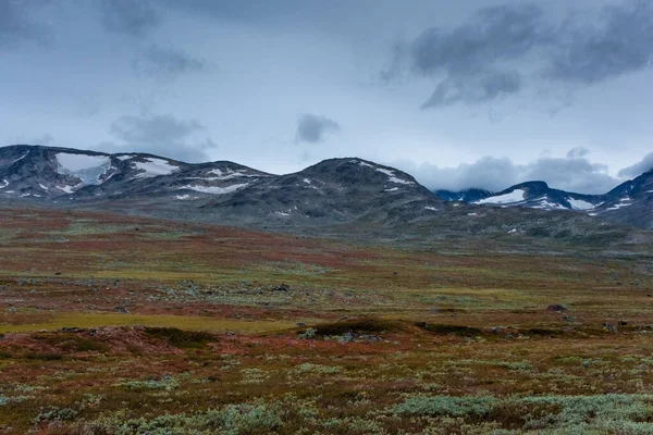 Landscape Mountains Tundra Jotunheimen Plateau Central Norway — Foto Stock
