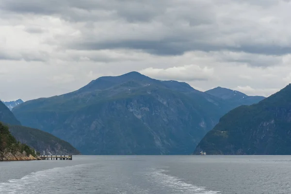 Vista Paisagem Fiorde Geirangerfjord Noruega — Fotografia de Stock