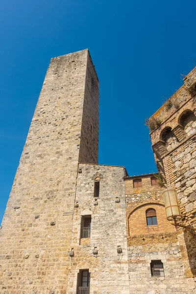 Ancient Medieval Tower Town Center San Gimignano Tuscany Italy — Photo