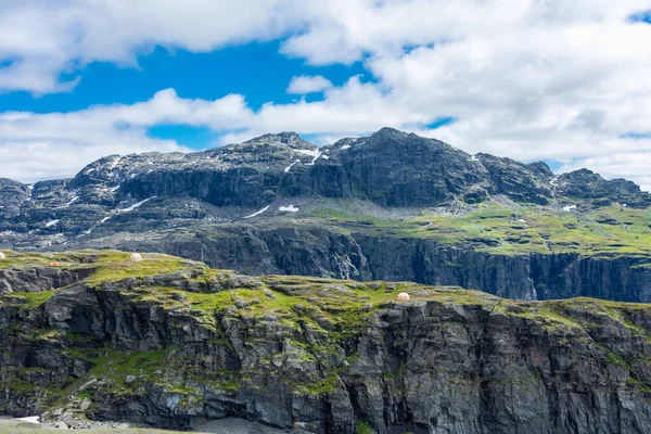 Paisaje Montaña Ruta Senderismo Trolltunga Noruega — Foto de Stock