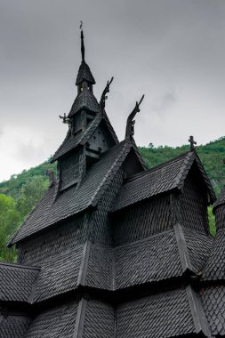 The ancient wooden church of Borgund, Norway