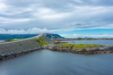 The Atlanterhavsveien, the Atlantic Road over the Ocean in Norway