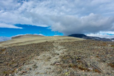 The hiking trail over the Besseggen Ridge in Jotunheimen National Park
