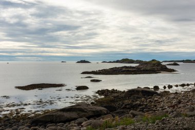 Beautiful beach in the Lofoten Islands, Norway