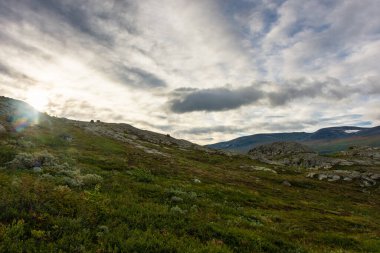 Beautiful landscape of Jotunheimen National Park from the Besseggen Ridge, Norway