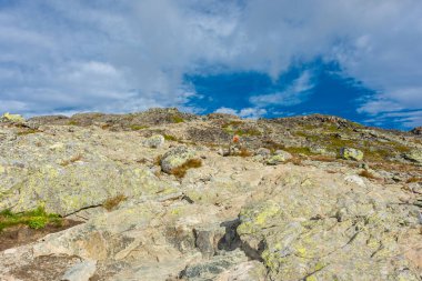 The hiking trail over the Besseggen Ridge in Jotunheimen National Park