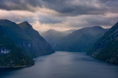 Landscape view of the Geirangerfjord,  Norway