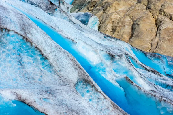 Nigardsbreen Glacier Beautiful Blue Melting Glacier Jostedalen National Park Norway —  Fotos de Stock