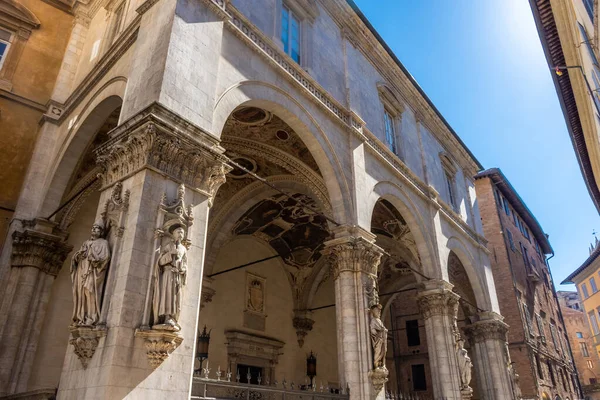 Portico Siena Historic Center Tuscany Italy — Stock Photo, Image
