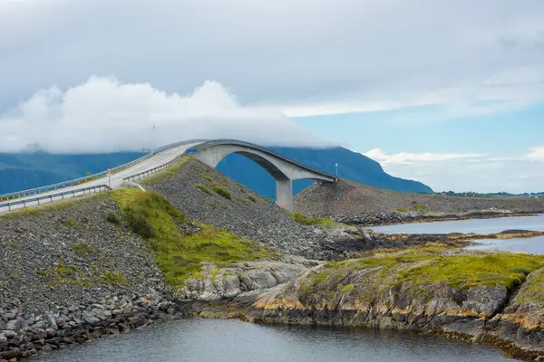 Atlanterhavsveien Atlantická Cesta Přes Oceán Norsku — Stock fotografie