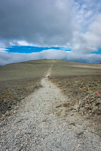 Besseggen Gerinc Feletti Túraútvonal Jotunheimen Nemzeti Parkban — Stock Fotó