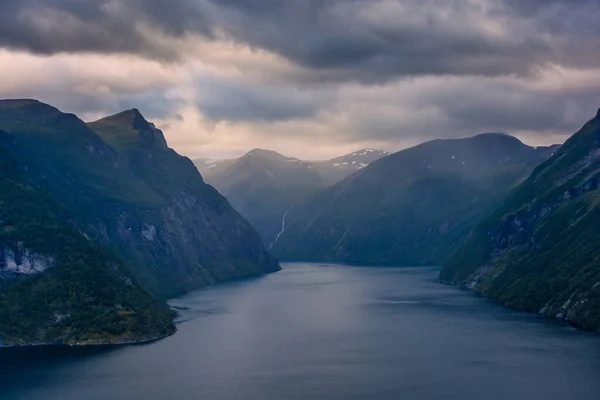Landscape View Geirangerfjord Norway — Zdjęcie stockowe