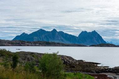 Beautiful beach in the Lofoten Islands, Norway