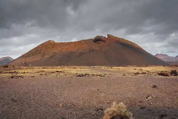 Landscape Cuervo Volcano Lanzarote Canary Islands Spain — Stockfoto