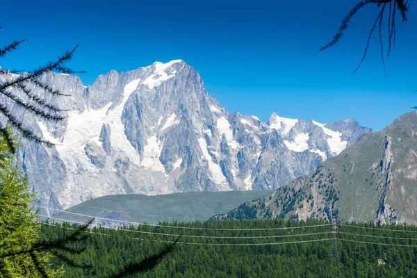 Mont Blanc Európa Legmagasabb Hegye Olaszország — Stock Fotó