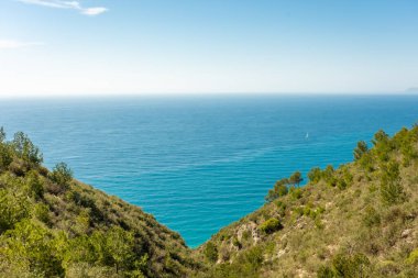 İtalya, Hills 'ten Ligurian Denizi