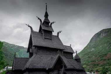 The ancient wooden church of Borgund, Norway