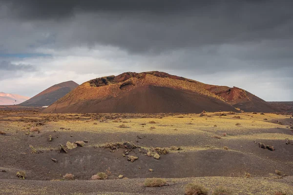 Landscape Cuervo Volcano Lanzarote Canary Islands Spain —  Fotos de Stock