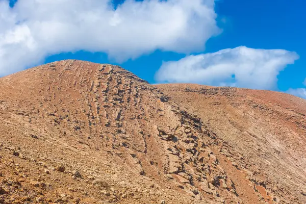 Caldera Blanca Vulkán Panorámája Lanzarote Kanári Szigetek Spanyolország — Stock Fotó