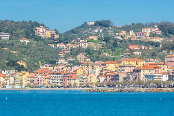 Kilátás Tengerparti Város Lerici Liguria Olaszország — Stock Fotó
