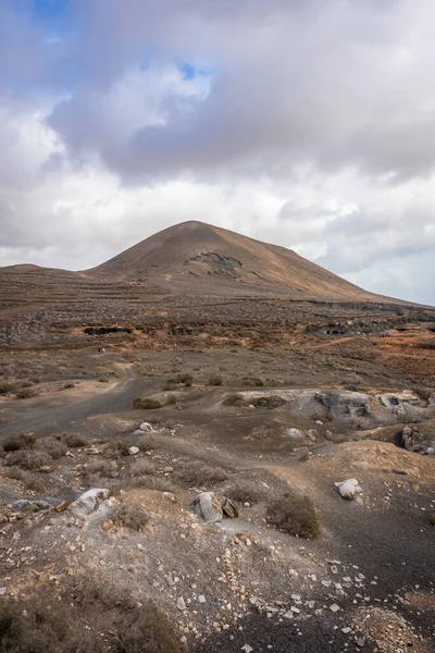 Stratified City Lanzarote Volcanic Area Geological Rock Formations Canary Islands — Stock Fotó
