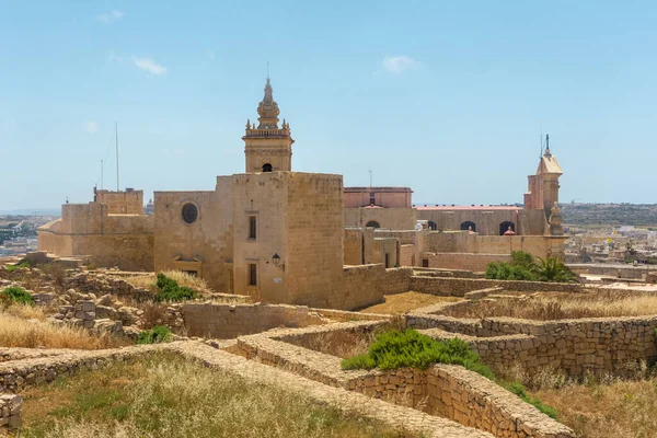 stock image Church of Gozo Fortress in Malta