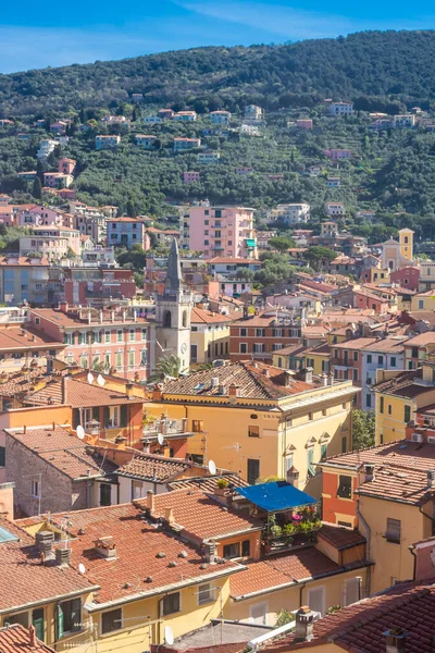 Vista Aérea Ciudad Lerici Italia — Foto de Stock