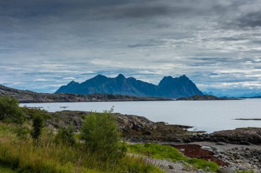 Beautiful beach in the Lofoten Islands, Norway
