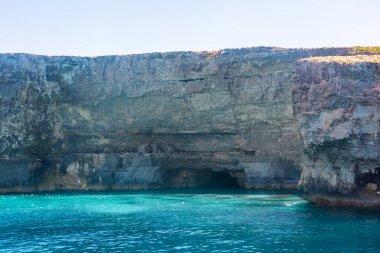 The beautiful water of the Crystal Lagoon of Comino Island, Malta