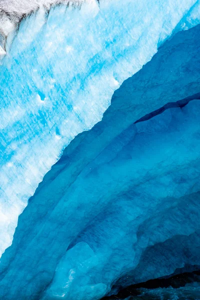 Detail Nigardsbreen Glacier Beautiful Blue Melting Glacier Jostedalen National Park — Stok fotoğraf