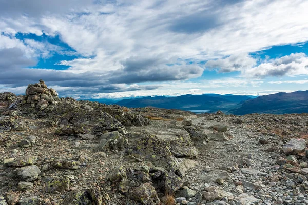 Hiking Trail Besseggen Ridge Jotunheimen National Park — Foto Stock